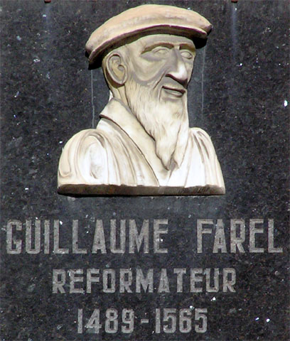 Guillaume Farel (plaque sur sa maison natale à Gap)