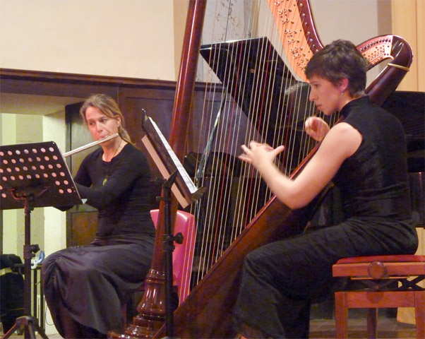 Emmanuelle Allamano (flûte), Emilie Guillard (harpe), 2e Festival de l’Antiquité gréco-romaine