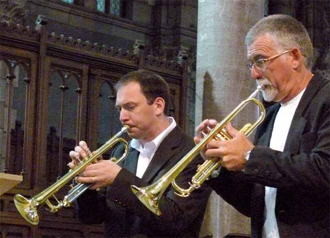 Laurent Micoud et Pierre Escolle, trompette, aux Mardis de l’Orgue de Gap, 2007