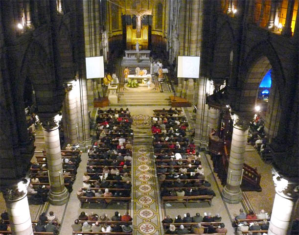 Gap, Noël 2008, messe de minuit à la cathédrale