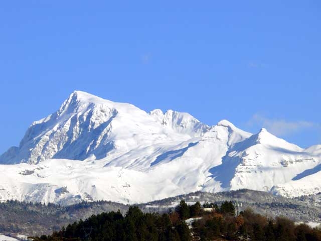 Le Vieux Chaillol (3 163 m) en hiver 