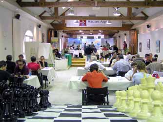Open international d'échecs de Gap, l'ambiance du tournoi à Charance
