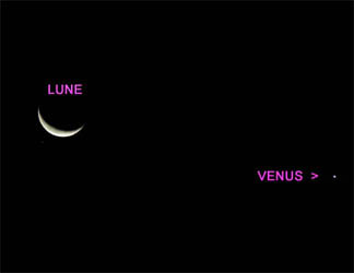 Lune-Vénus-Regulus, 07/10/2007, 3 h 50 UTC