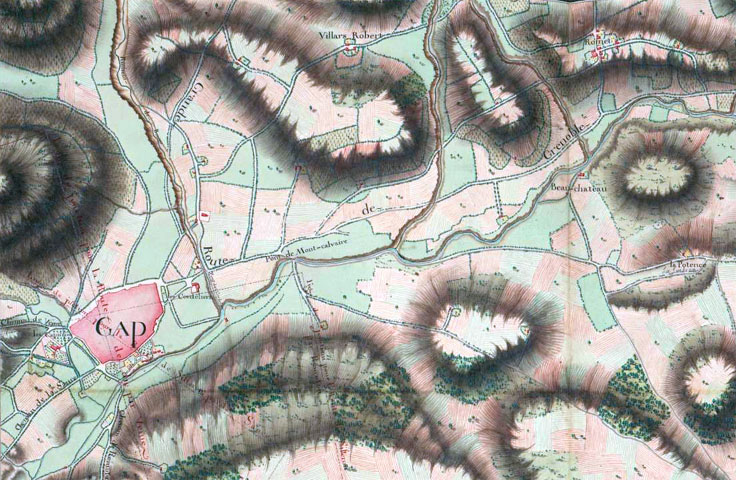 Gap, carte Trudaine 1745/1780