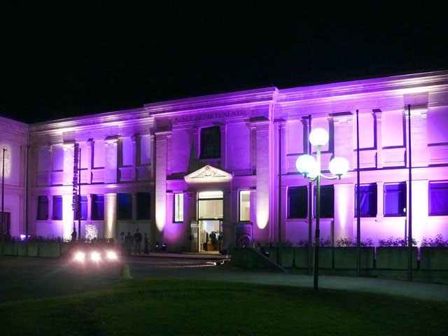 Façade du musée Muséum départemental, Gap (Nuit des musées 2009)