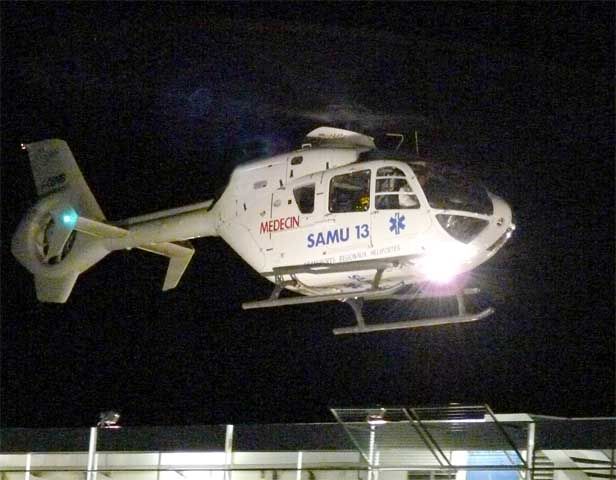 Samu 13, hélicoptère EC135 T1 de Mont Blanc Hélicoptères, F-GSMB