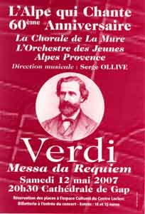 Gap : L'Alpe qui Chante, Requiem de Verdi