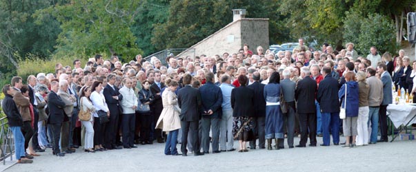 Rception responsables associations de Gap, au chteau de Charance, 19 septembre 2008