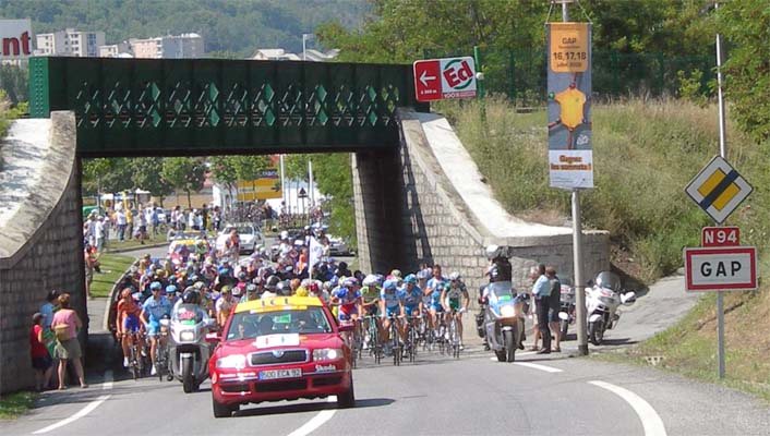Tour de France, dpart tape Gap - L'Alpe d'Huez 18/07/2006